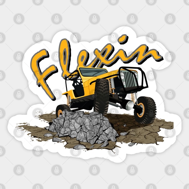 Rock Crawler Sticker by AutomotiveArt